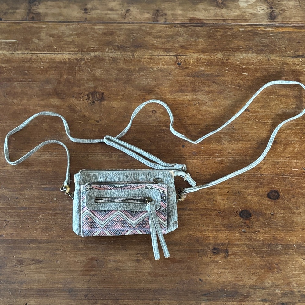 Boho convertible wristlet crossbody bag